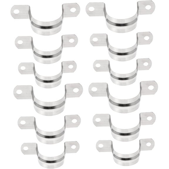 Pipe Clamp Cable Holders Tube Clamp Fasteners Pipe Fixing Bracket Pipe Fasten Holder Tube Pipe Clip Pipe Strap Clip Plumbing Pipe Clamps Pipe Saddle Clamp Horse Riding Card 36pcs