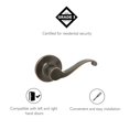 thumbnail image 2 of Design House 791657 Scroll Dummy Door Handle, Oil Rubbed Bronze, 2 of 4