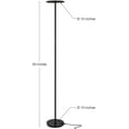 thumbnail image 2 of Brightech Sky 63 in. Gunmetal Black Torchiere LED Floor Lamp, 2 of 6