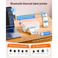 thumbnail image 2 of Impresora térmica de etiquetas Bluetooth ASprink 241BT, inalámbrica, para envíos de pequeñas empresas y paquetes. Impresora térmica rosa para envíos. Compatible con iPhone, USPS y Amazon., 2 of 5