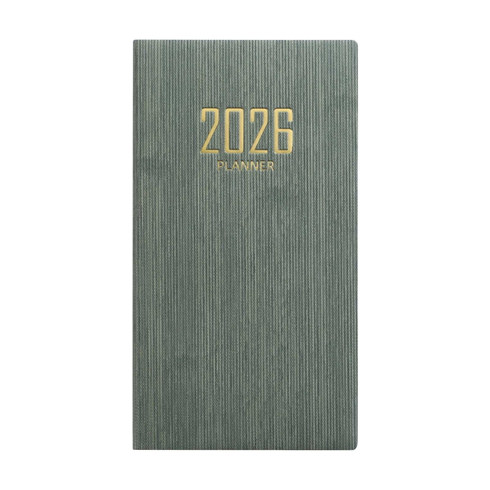 HBBKVI Notebook, A6 Mini Notebook Organizer Planner Daily Planner Notebook Travel Diary