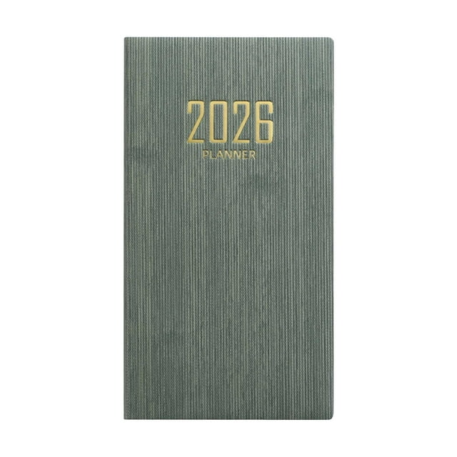 Eky Weekly & Monthly Hardcover Planner 2026,Small Academic Year Calendar Planner,Pocket Size Planner with 64 GSM Paper,Portable Daily Schedule Notepad for Stationery Office School Supplies