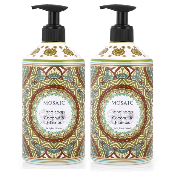 Coconut  Hibiscus Liquid Hand Soap 24.6 fl oz Each (Set of 2)