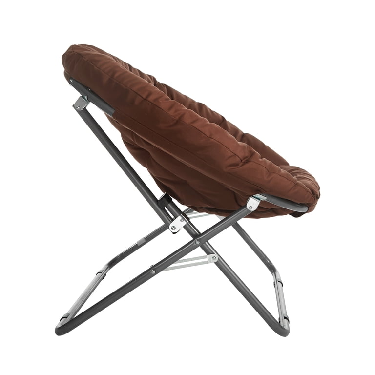 Polyester Folding Chair - Oversized Moon Saucer Chair - Walmart.com