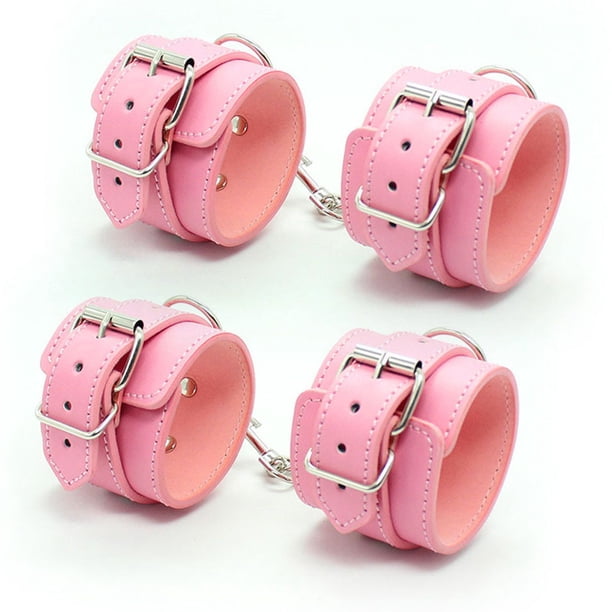 Correas de tobillo de cuero perfectas para hacer ejercicio, fitness, glúteos y piernas, yoga en casa para hombres y mujeres Adepaton CPB-DE-SSW598-4