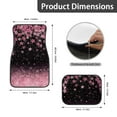 thumbnail image 5 of Pzuqiu All Weather Car Mats Vehicle Steering Wheel Protector Full Set with Anti-Slip Pad Dust Proof Car Interior Accessories Easy to Install for SUV,Vans, Cherry Blossom Car Mats Full Set 5 Pcs, 5 of 6