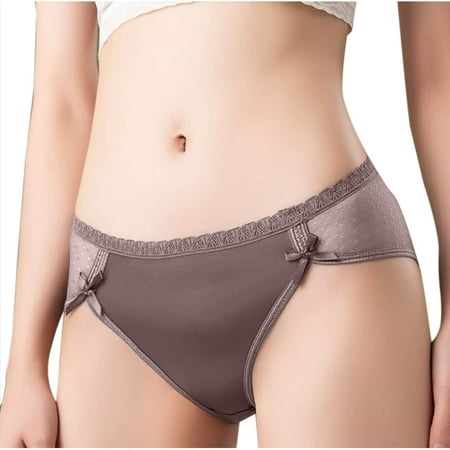 Ntpkop Underwear Lace Women s Briefs Underpants Waist Panties High Elasticity Lift Buttocks T Shaped Briefs Full Coverage Ladies Briefs