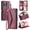 Red, variant on Wallet Crossbody Case for iphone 14 Pro Zipper Bills Slot Wallet Case for Women Card Holder Rfid Blocking
