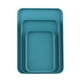 thumbnail image 2 of Juego de Bandejas Rectangulares de Poliéster, Set de 3 - Grande/Mediana/Pequeña, Naranja/Azul/Azul Marino/Amarillo/Rosa Fucsia, Multiusos para Tazas de Té/Aperitivos/Platos de Cena (38x27x5cm, 1200g), 2 of 6