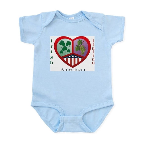 CafePress - Irish Italian Love Infant Creeper - Baby Light Bodysuit, Size Newborn - 24 Months