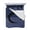 Blue, variant on Quilts Twin Size Bedding Set, Navy Blue Striped Lightweight Quilted Comforter, Black Geometric Vintage Stripes Ombre Soft Reversible Bedspread Coverlet with Pillow Covers for All Season, 68" x 86"