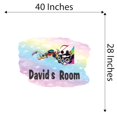 thumbnail image 4 of Personalized Watercolor Decal Living Room Wall Decal for Family Multicolored Art Customized Name Design Cute Custom Name Décor - Size: 40 In x 28 In, 4 of 5