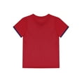 thumbnail image 4 of XUNZOO Boys Sport Tee Shirt Short Sleeve Football Top Training Base T-Shirt Athletic Shirt Running Red S, 4 of 7