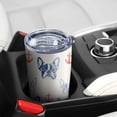 thumbnail image 5 of 20 Oz Anchor and Bulldog Dog Coffee Tumbler Double Wall Insulated Stainless Steel Water Bottle | Metal Reusable Thermoses Flask with Cup Cap | Leak & Sweat Proof with Anti-Dust Lid, 5 of 7