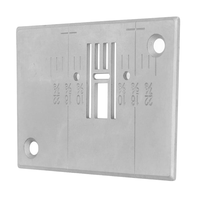M Buder Placa de aguja de puntada recta Reemplazo profesional de acero mecanizado fino para máquina de coser Singer 6180 6160 5400 C5200 Accesorios