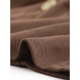 thumbnail image 5 of Abrigo de gamuza sintética para mujer Gabardina con cinturón y botones en la parte delantera de invierno Marrón Oscuro S, 5 of 5