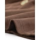 thumbnail image 5 of Abrigo de gamuza sintética Allegra K Gabardina con cinturón y botones de invierno Marrón Oscuro M, 5 of 5