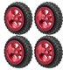 thumbnail image 2 of Ruedas metálicas RC con neumáticos de Goma en rojo 1 / 28 del vehículo de control remoto wltoys k989, 2 of 10