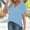 #Blue, variant on George Women's Summer V-neck Short-Sleeve T-Shirts,14 Colors Available: Comfortable Stylish Casual Tops,White,Size XL