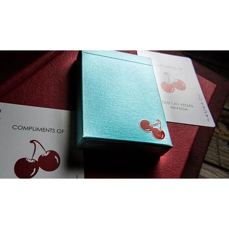 Cherry Casino House Deck (Tropicana Teal) Playing Cards by Pure Imagination