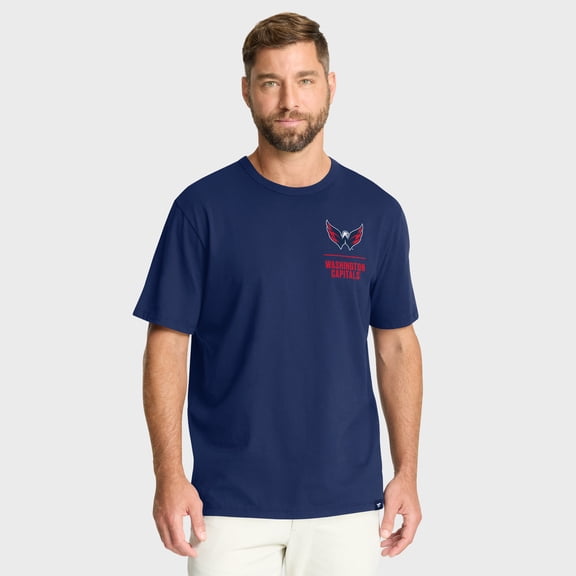 Men's Fanatics Navy Washington Capitals Crash The Net Legacy T-Shirt