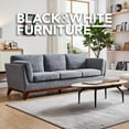thumbnail image 7 of Modern Luxury Sofa by Black & White Furniture (Grey) - Beautifully Crafted Furniture Perfect for Houses, Condos and Apartment – Easy Assembly, 7 of 7