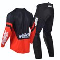 thumbnail image 2 of Willbros Motocross Jersey Pants Combo Dirt Bike Offroad MX Gear Set with Zipper Pockets Racewear Red (Jersey Adult L/Pants W34), 2 of 6