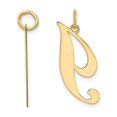 thumbnail image 2 of Pendentif Collier Initiale en Or Jaune 10K avec Chaîne, 2 of 3