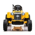 thumbnail image 2 of Ktaxon Kids Ride On Tractor Car 12V Battery Powered Agricultural Vehicle with R/C Yellow, 2 of 7