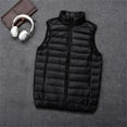 thumbnail image 3 of Bcfgryg Winter New Lightweight Down Vest Men's Vest Warm And Thick For Sports Mens Coats Black L, 3 of 3