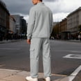 thumbnail image 5 of Blekii Mens Two Piece Jogger Set, Men's Two Piece Jogger Set, Casual Stylish Hoodie & Pants for Fall Winter, Activewear Gym Suit Casual Stylish Hoodie Pants Gym, Workout, Fall Wear, Winter Wear,, 5 of 7