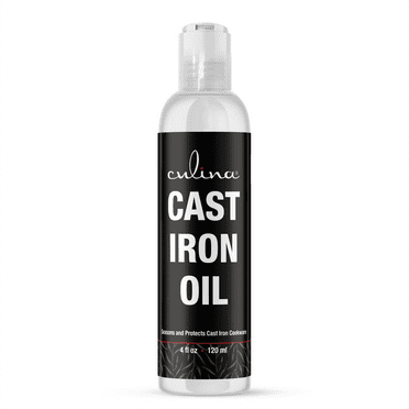 Culina Cast Iron Oil Kosher OU Certified Cleans and Protects Cast Iron Cookware, 4oz