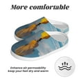thumbnail image 6 of Lsque Monk Walking On Water Pattern Womens Comfort Cotton on Scuff With Memory Foam and Anti-skid Sole Slipper-37/38, 6 of 7
