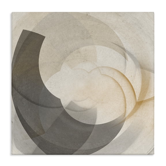Stupell Industries Modern Shadowed Swoop Abstraction Canvas Art, 17 x 17, by Noah Bay
