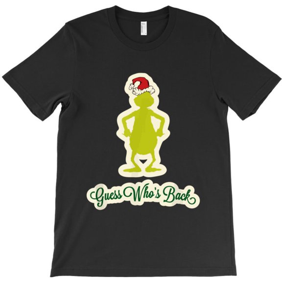 Funny Green Christmas Grouch Holiday Graphic T-Shirt - Must-Have G4512, Up to 5XL