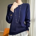 thumbnail image 2 of VBARHMQRT Sweater Shaver Women's Half Turtle Style Sweater Stand Wool Bottoming Sweater, 2 of 4