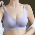 thumbnail image 1 of Jusqu'à 50% de Réduction, sous-Vêtements Sans Couture pour Femmes, Soutien-Gorge Sans Armatures avec Rassemblement et Soutien Réglable pour un Ajustement Confortable Bougies Festives 95% Polyester, 5% Spandex, Violet, Sopatineur, 1 of 9