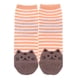 thumbnail image 2 of Calcetines casuales de rayas para mujer con estampado de gato de dibujos animados, de largo medio Estilo 4, 2 of 8