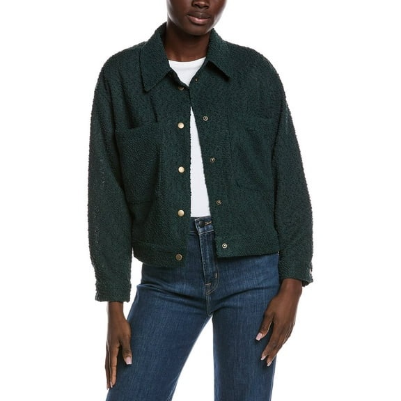 Vince Camuto womens  Wide Sleeve Cropped Jacket, s, Green