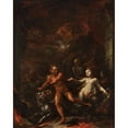 thumbnail image 2 of Giacomo Del Po 20x24 Gold Ornate Framed and Double Matted Museum Art Print Titled - Gates of Hell (ca. 1703-08), 2 of 4