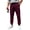 L-07 Burgundy Wine, variant on Gray Man Track Athletic Casual Running Pants for Man Spandex Pleated Paperbag Straight Leg Elastic Waist Plain Long Leg Fall Summer 2026 Clothing XL
