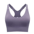 thumbnail image 2 of WAGUTH Plus Size Sports Bra for Women Adjustable Straps Racerback Medium Support Workout Yoga Bralette,Purple,XXL, 2 of 5