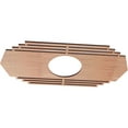 thumbnail image 2 of Ekena Millwork 22"W x 11"H x 5 3/4"ID x 3/8"T Chrysler Wood Fretwork Pierced Ceiling Medallion, Cherry, 2 of 3