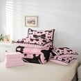 thumbnail image 6 of Castle Fairy Cartoon Girly Bowtie Twin Bedding Sets,Kawaii Plaid Bedding Comforter Set, 6 of 8