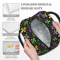 thumbnail image 3 of Yiaed Mardi Gras Carnival4 Print Lunch Bag Adult Insulated Lunch Box, Leakproof Cooler Food Lunch Containers Reusable High Capacity Lunch Tote Bags-One Size, 3 of 6