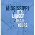 thumbnail image 2 of Mississippi River Longer Than Yours Women's T Shirt Ladies Tee Brisco Brands 2X, 2 of 6