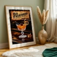 thumbnail image 5 of Classic Old Fashioned Art: Rustic Drink Poster - Illustration Cocktail Vintage Typography Bar Rustic Kitchen Decor Oak Framed Wall Art Print 16 x 24 inches, 5 of 59