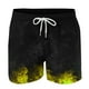 thumbnail image 4 of Puntoco Pantalones Cortos Con Estampado Hawaiano Para Hombre, Pantalones Cortos Con Bolsillo Y Cordón, Color M, 4 of 5