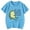 Light Blue, variant on WEIYLL Toddler Girls Graphic Tees T Shirts Funny Cartoon Animal Patterned Crewneck Short Sleeve Kids Clothing for 3-4 Years
