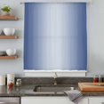 thumbnail image 5 of Navy Blue Ombre Sheer Curtains 45 Inches Long, Modern Gradient Abstract Art Light Filering Curtains, Breathable Simi Curtain Privacy Drapes for Kitchen Bathroom Lightweight Small Window Treatment, 5 of 9